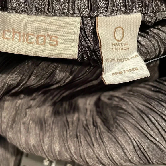 *Final Price* Chico’s Jacket Crinkle Shine Castlerock Gray Size 6/8 NWT Size 0 - Picture 7 of 7